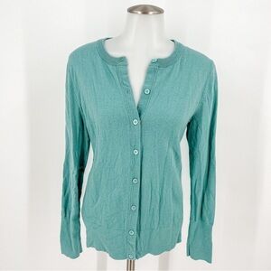 Eddie Bauer green cardigan